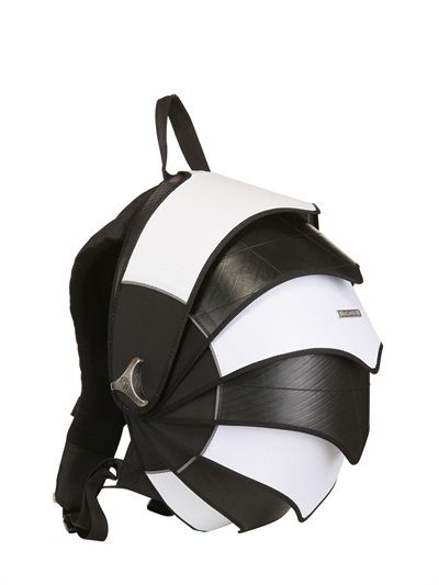 CYCLUS - LIMIT.ED B&W RECYCLED PANGOLIN BACKPACK - LUISAVIAROMA - Coolest backpack ever.